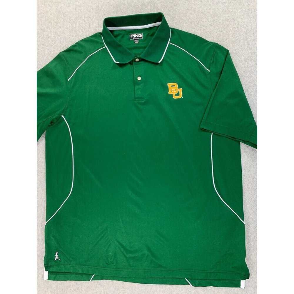 Baylor Bears Ping Collection Short Sleeve Golf‎ Polo Shirt (Men's XL) Green